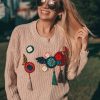 Dressed by Lu Beaded Knit Sweater