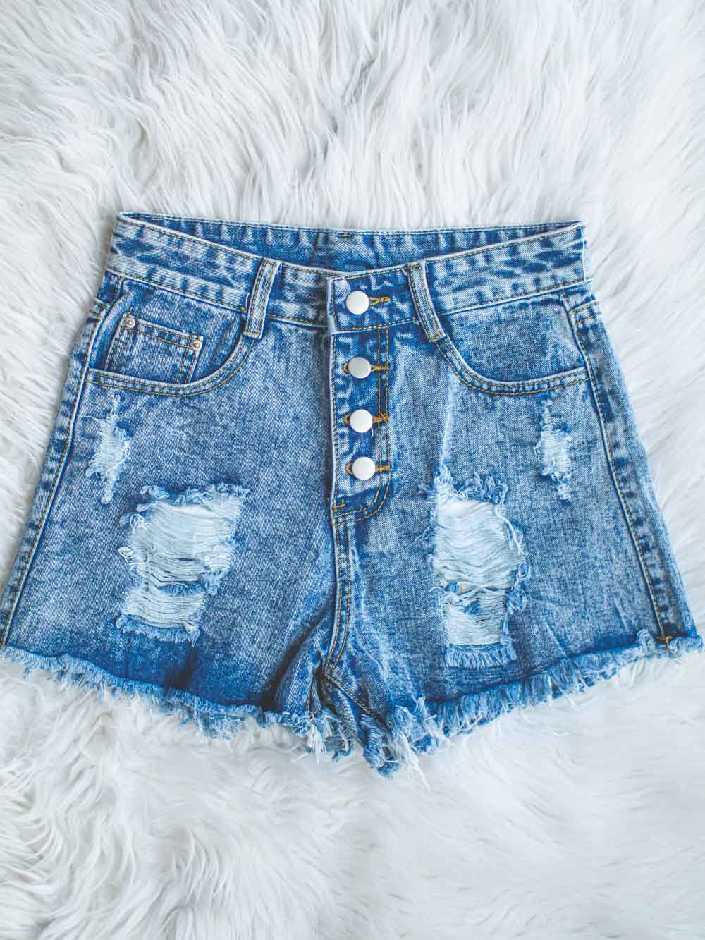Forever Young Denim Shorts