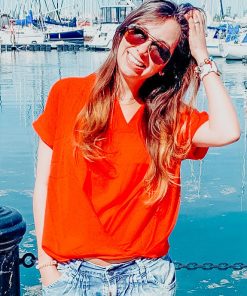 Bright Red Summer Top