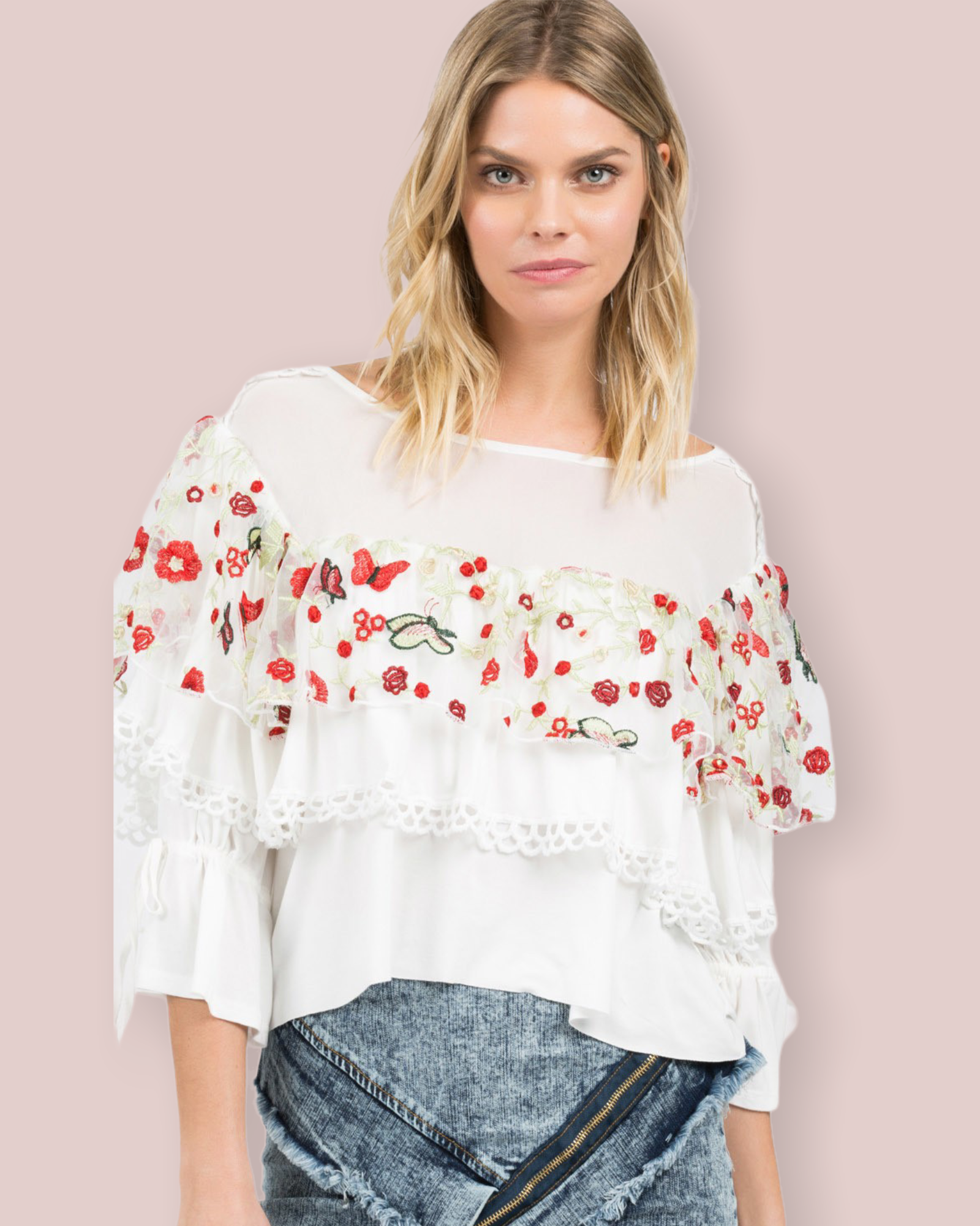 Spring is in me Blouse White