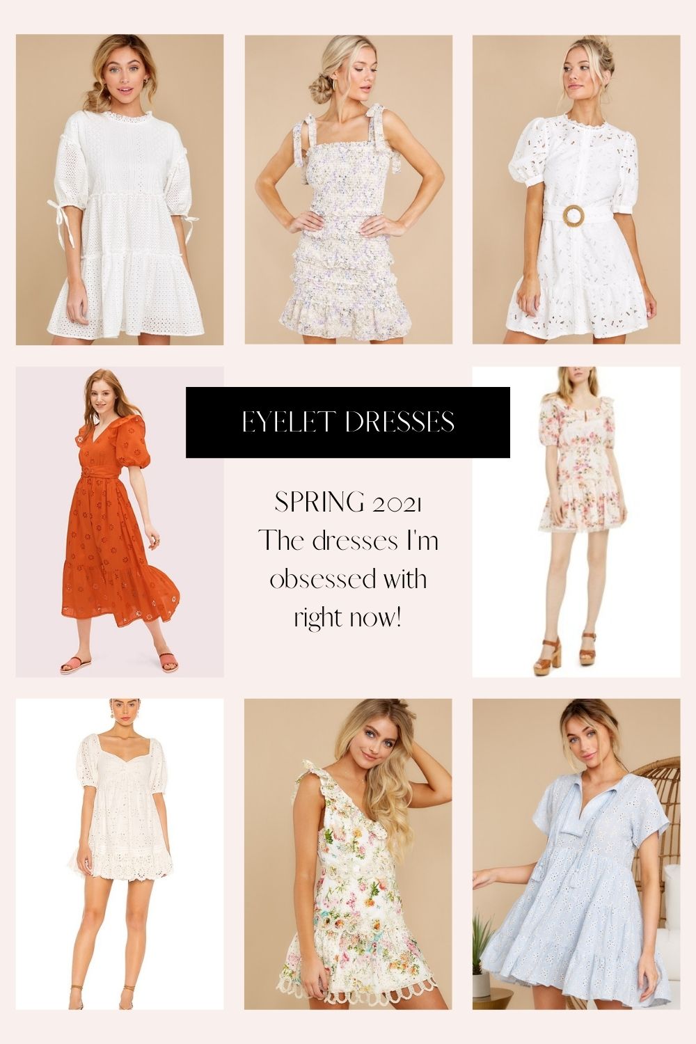 8 Cute and affordable eyelet dresses for Spring - LUCIANA COUTO