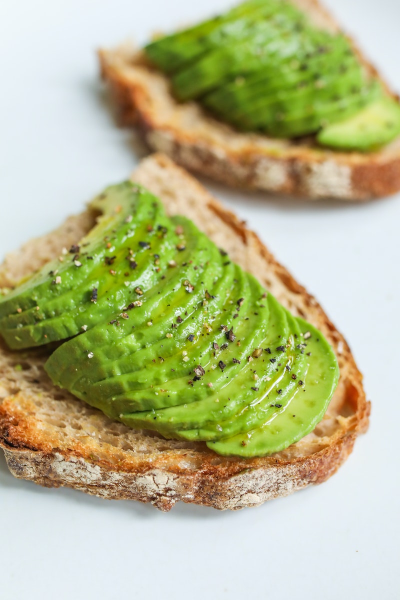 Close-Up Photo Of Sliced Bread With Avocado